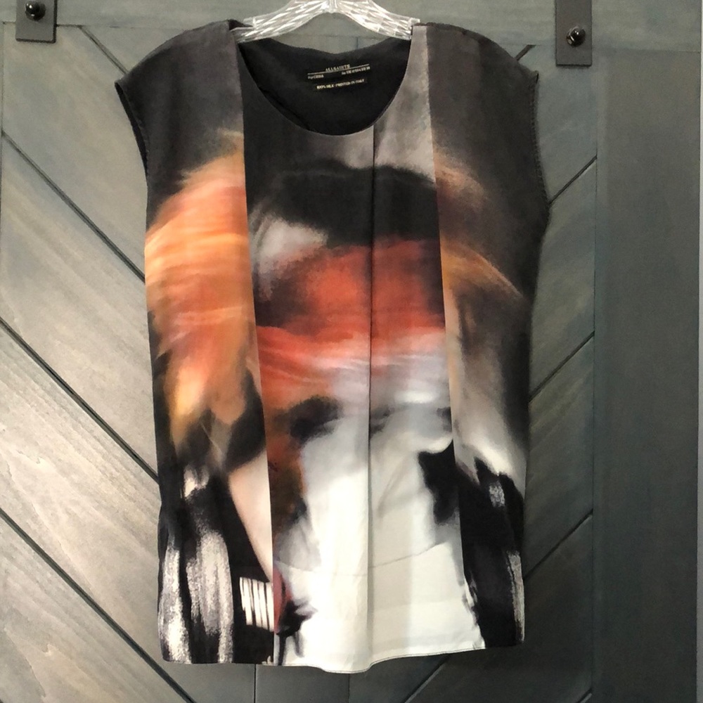 Allsaints silk top